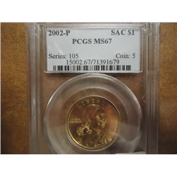 2002-P SACAGAWEA DOLLAR PCGS MS67