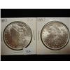 Image 1 : 1883 & 1889 MORGAN SILVER DOLLAR BOTH BU