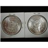 Image 2 : 1883 & 1889 MORGAN SILVER DOLLAR BOTH BU