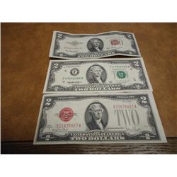 LOT OF 3-$2 US NOTES SEE DESCRIPTION