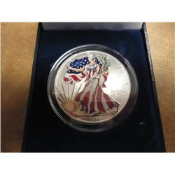 1999 COLORIZED AMERICAN SILVER EAGLE IN CASE