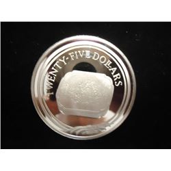 1988 BRITISH VIRGIN ISLANDS $25 SILVER PROOF