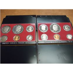 1975 & 1976 US PROOF SETS (WITH BOXES)