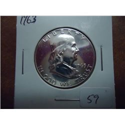 1963 FRANKLIN HALF DOLLAR PROOF
