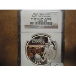 2009-P TUVALU SILVER DOLLAR NGC PF69 ULTRA CAMEO