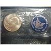 Image 1 : 1972-S  IKE SILVER DOLLAR UNCIRCULATED (BLUE PACK)