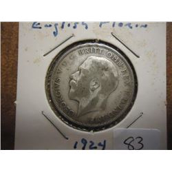 1924 GREAT BRITAIN SILVER FLORIN
