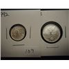 Image 1 : MEXICO SILVER LIBERTADS 2013 1/10 OZ. & 1992 1/20