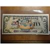 Image 1 : 2009 SERIES $10 DISNEY DOLLARS CRISP UNC