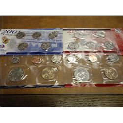 2001 US MINT SET (UNC) P/D (WITH ENVELOPE)