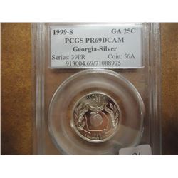 1999-S SILVER GEORGIA QUARTER PCGS PR69 DCAM