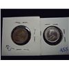 Image 2 : 1912 & 1917 CANADA SILVER 5 CENTS XF'S