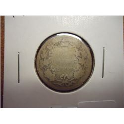 1892 CANADA SILVER 25 CENTS