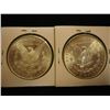 Image 2 : 1880-S & 1886 MORGAN SILVER DOLLARS BOTH BU'S