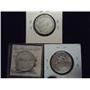 Image 2 : LOT OF 3 SILVER GUATEMALA COINS SEE DESCRIPTION
