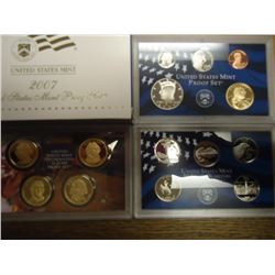 2007 US PROOF SET (WITH BOX) 14 PIECES