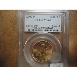 2000-P SACAGAWEA DOLLAR PCGS MS67