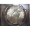 Image 2 : 1923 PEACE SILVER DOLLAR PCGS MS62
