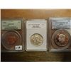 Image 1 : 3 COIN SLAB ASSORTMENT SEE DESCRIPTION