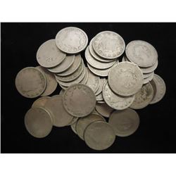 40 ASSORTED LIBERTY "V" NICKELS