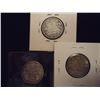 Image 2 : 1902-H,09 & 13 CANADA SILVER 25 CENTS