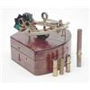 Image 1 : A Victorian lacquered brass marine sextant, by Cooke, York, with 150 degree scale, magnifier and...