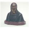 Image 1 : H Muller, German, early 20th century, a bronze bust of the Virgin Mary, signed, set on shaped ova...
