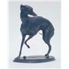 Image 1 : After Pierre Jules Mene, A bronze model of a whippet, standing on oval carpet base, signed, 6ins...