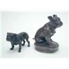 Image 1 : A bronze bulldog by Joseph Descomps, early 20th century, seated on his haunches, signed and with...