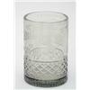 Image 1 : An early 19th century Masonic glass vase, of cylindrical form with wheel engraved armorial and cu...