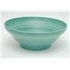 Image 1 : A Susie Cooper green glaze fruit bowl, with lightly fluted body and lappet design foot rim, 12ins...