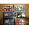 Image 2 : 6 US MINT SETS SEE DESCRIPTION 1980 US PROOF SET (WITH BOX), 1972 US PROOF SET (WITH BOX), 1968 US P