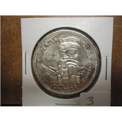 1858-1958 CANADA TOTEM SILVER DOLLAR
