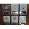 Image 2 : 6 SLABBED WASHINGTON SILVER QUARTERS SEE DESCRIPT. 1976-S PCGS PR69 DCAM, 2000-S MARYLAND NGC PF69 U