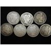 Image 1 : 7 ASSORTED BARBER DIMES