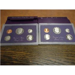 1984 & 1985 US PROOF SETS (WITH BOXES)