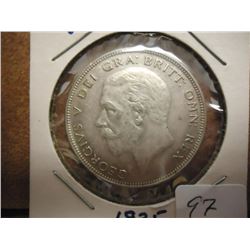 1935 GREAT BRITAIN SILVER HALF CROWN