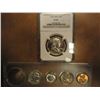 Image 1 : 1956 US COIN SET SEE DESCRIPTION 1956 TYPE 2 FRANKLIN HALF DOLLAR NGC PF66 AND 1956-D LINCOLN CENT, 