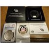 Image 1 : 2014-P BASEBALL  HALL OF FAME SILVER DOLLAR NGC MS70 WITH ALL ORIGINAL US MINT PACKAGING
