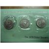 Image 2 : 1979 P/D/S SBA DOLLAR SOUVENIR SET ORIGINAL US MINT PACKAGING
