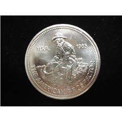 1985 AMERICAN PROSPECTOR .999 FINE SILVER ROUND ENGELHARD