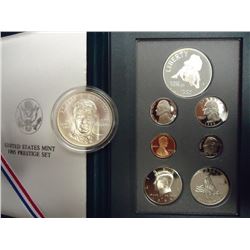 1995 US PRESTIGE PROOF SET AND 1998-S ROBERT F. KENNEDY SILVER DOLLAR UNC. 2 ITEMS TOTAL, PRESTIGE S