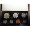 Image 1 : 1965 SOUTH AFRICA 7 COIN PROOF SET RAND COIN IS SILVER, ORIGINAL MINT PACKAGING