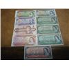 Image 1 : 9 PIECES OF CANADIAN CURRENCY INCLUDING AN ERROR 1969-$20 MISCUT ERROR NOTE, 1971-$10, 1954, 1974 & 
