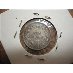 1881 GREAT BRITIAN SILVER 6 PENCE