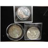 Image 1 : 1922-S, 1926-D & 1934-D PEACE SILVER DOLLARS 1922 HAS GREAT BLUE TONING ON OBV.