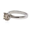 Image 2 : 14KT White Gold 1.20 ctw Round Brilliant Cut Diamond Solitaire Ring