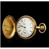 Image 3 : Elgin 14KT Yellow Gold Full Hunter Antique Pocket Watch