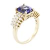 Image 3 : 14KT Yellow Gold 1.85 ctw Tanzanite and Diamond Ring