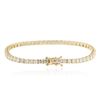 Image 2 : 18KT Yellow Gold 6.21 ctw Diamond Tennis Bracelet